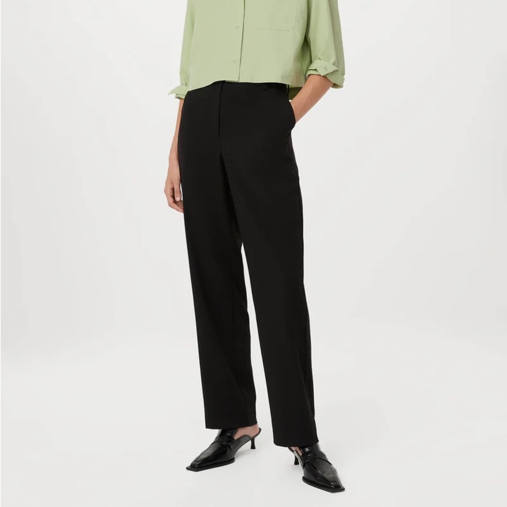 Frank and Oak The Jane Straight Pant in Black